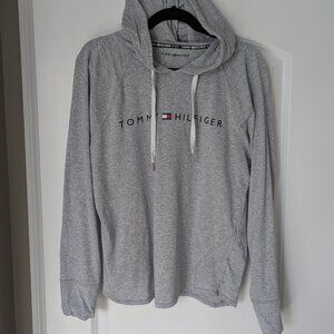 Tommy Hilfiger heather gray hoodie, size Large